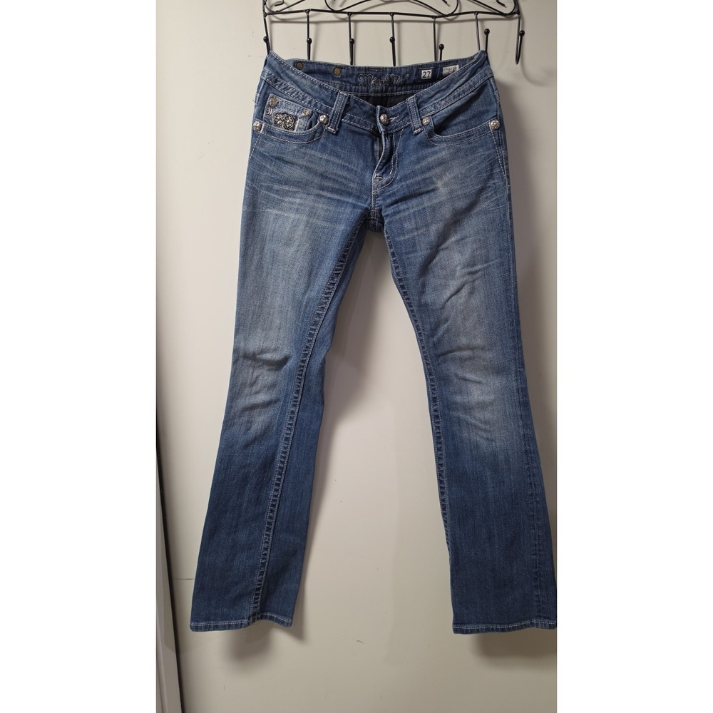 Miss Me Size 27x34 Blue Jeans Bootcut 5-Pocket Women JP6075B